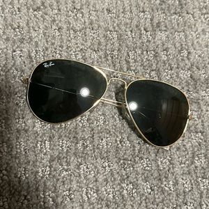 Ray-Ban gold frame aviators _sold